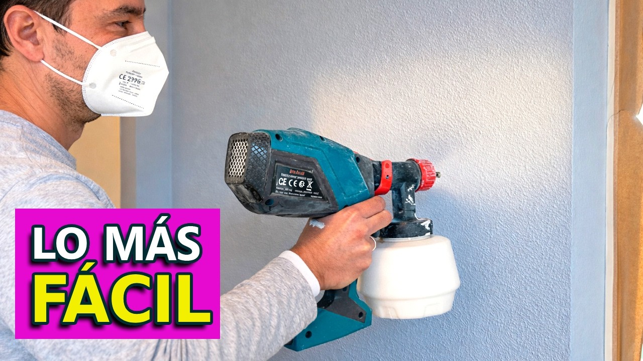 CÓMO PINTAR tu CASA ✅ con PISTOLA de PINTURA ELÉCTRICA