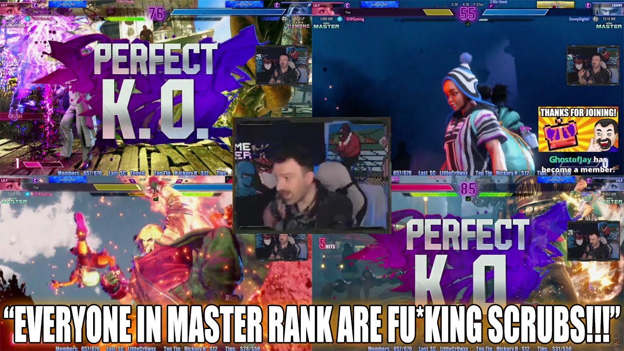 DSP Finally Mans up and Plays in Master Rank Just to Get Completely Crucified by Every Single Entity