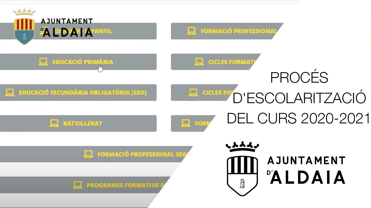 IMPORTANT: video del procés d'escolarització del curs 2020-2021