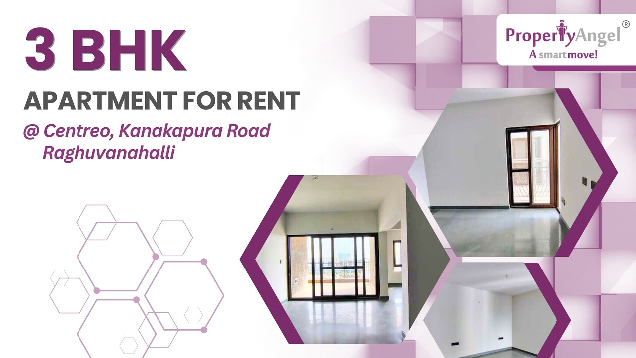 3 BHK Apartment for Rent in | Kanakapura Road, Bangalore | Centreo | PropertyAngel (9844)