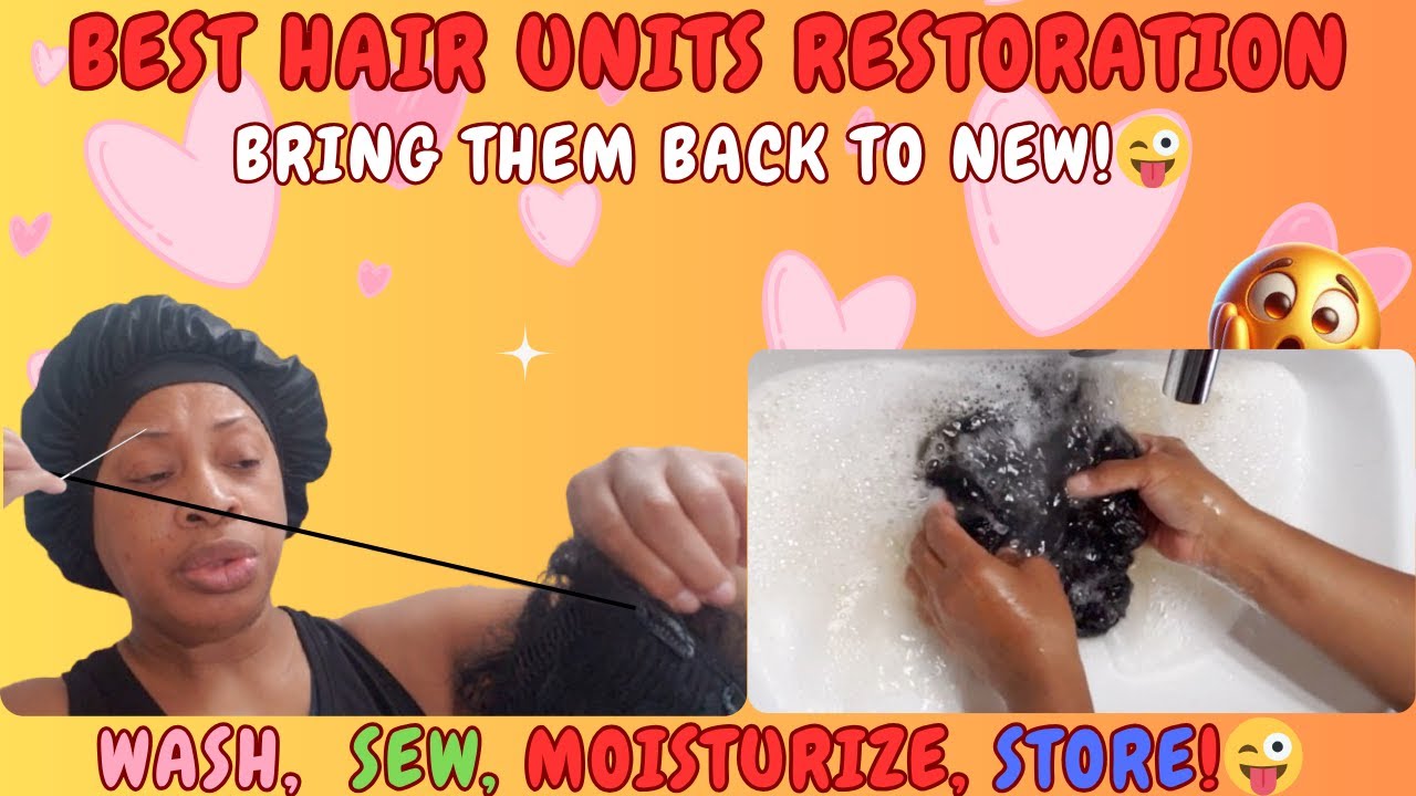 🔥HOW TO RESTORE HAIR UNITS☠️😵! ~😱 WIG REVIVAL YOU HAVE TO SEE!