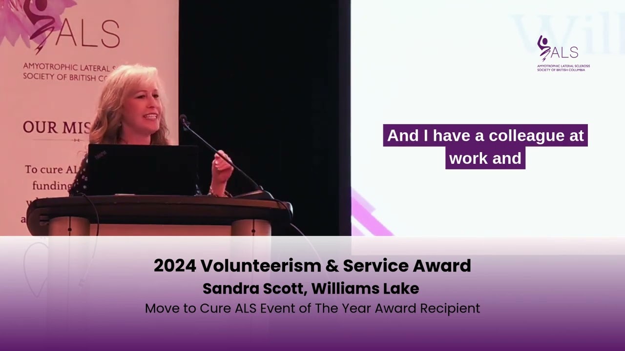 2024 Move To Cure ALS Event of The Year Award - Williams Lake