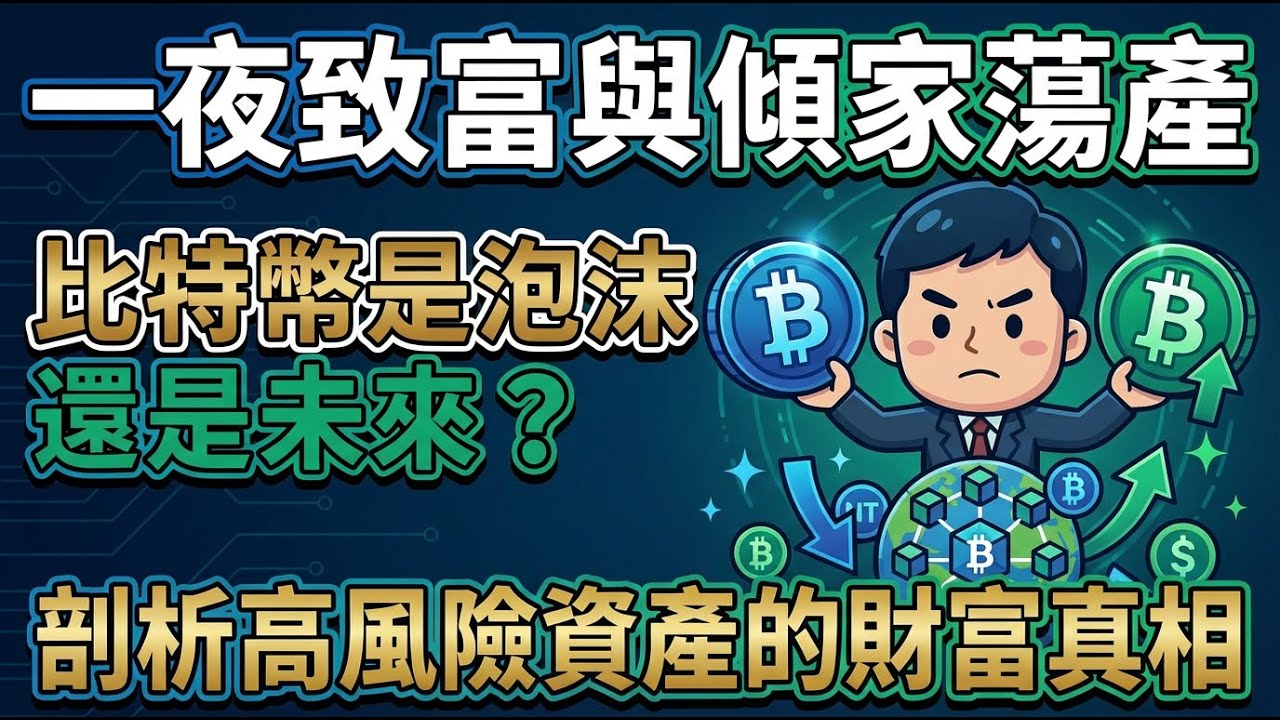 加密貨幣是機會還是賭博？ 剖析高風險資產背後的財富真相 !
