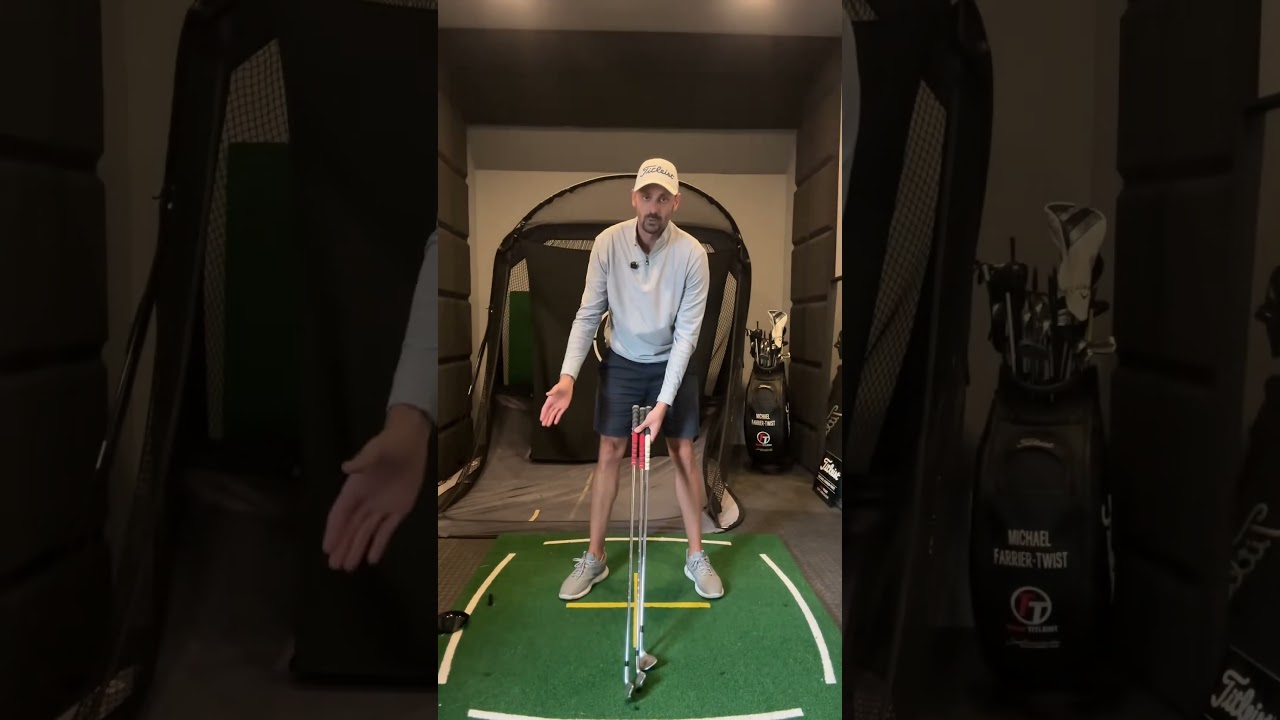 Наклонный кончик стержня 👍⛳️ #golftips #swingtips #golf #golfswing