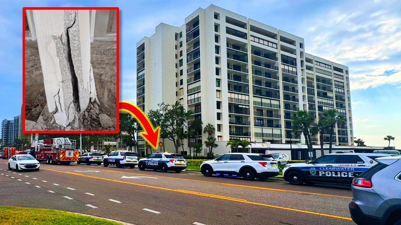 Dangerous Column Cracks Force Hundreds to Flee Beach Condos