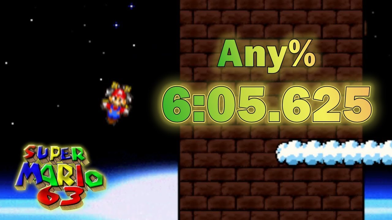 Super Mario 63 Any% Speedrun in 6:05.625