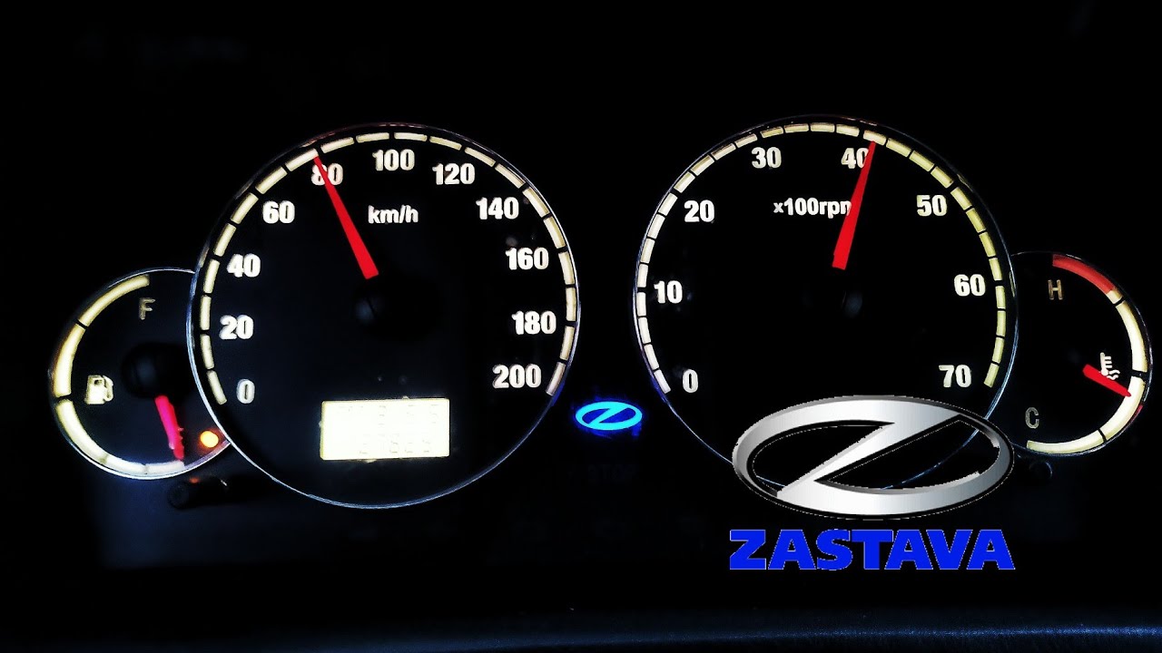 Yugo 1.1 55hp Acceleration 0-100km/h on LPG