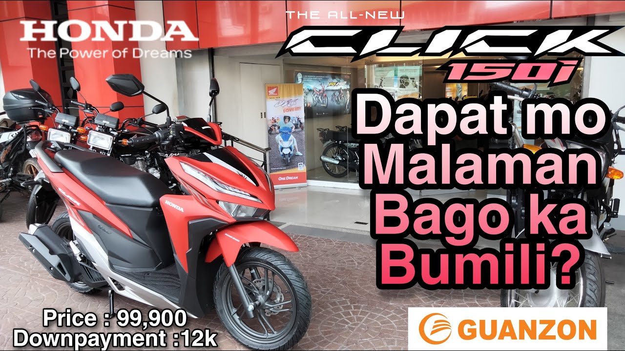 2021 Honda Click 150i  - Actual unit Activation ,Price ;Cash' 99,900php , Specs, San casa makakabili