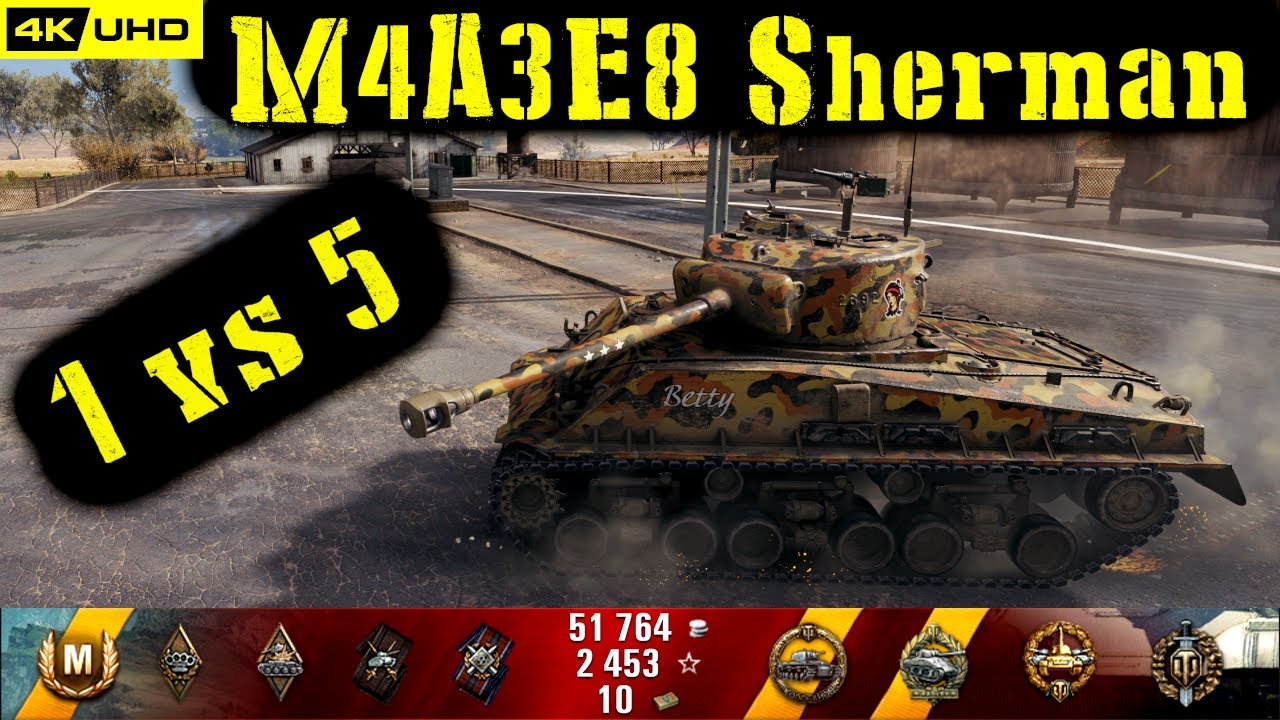 World of Tanks M4A3E8 Sherman Replay - 9 Kills 2.8K DMG(Patch 1.6.1)