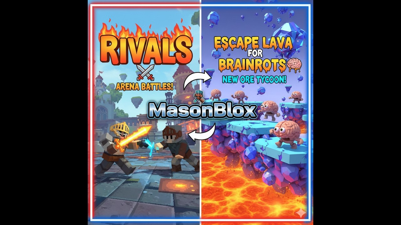 Rivals and Escape Lava for Brainrots - My first YT video upload