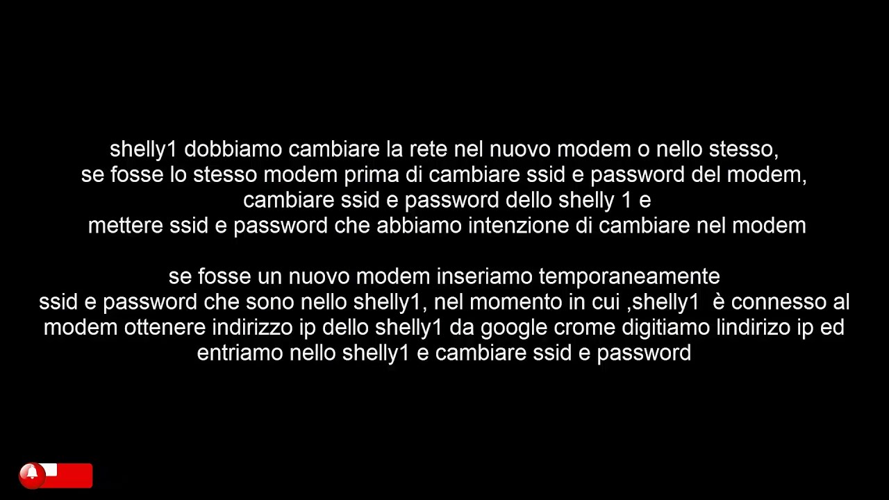 shelly 1 cambio rete