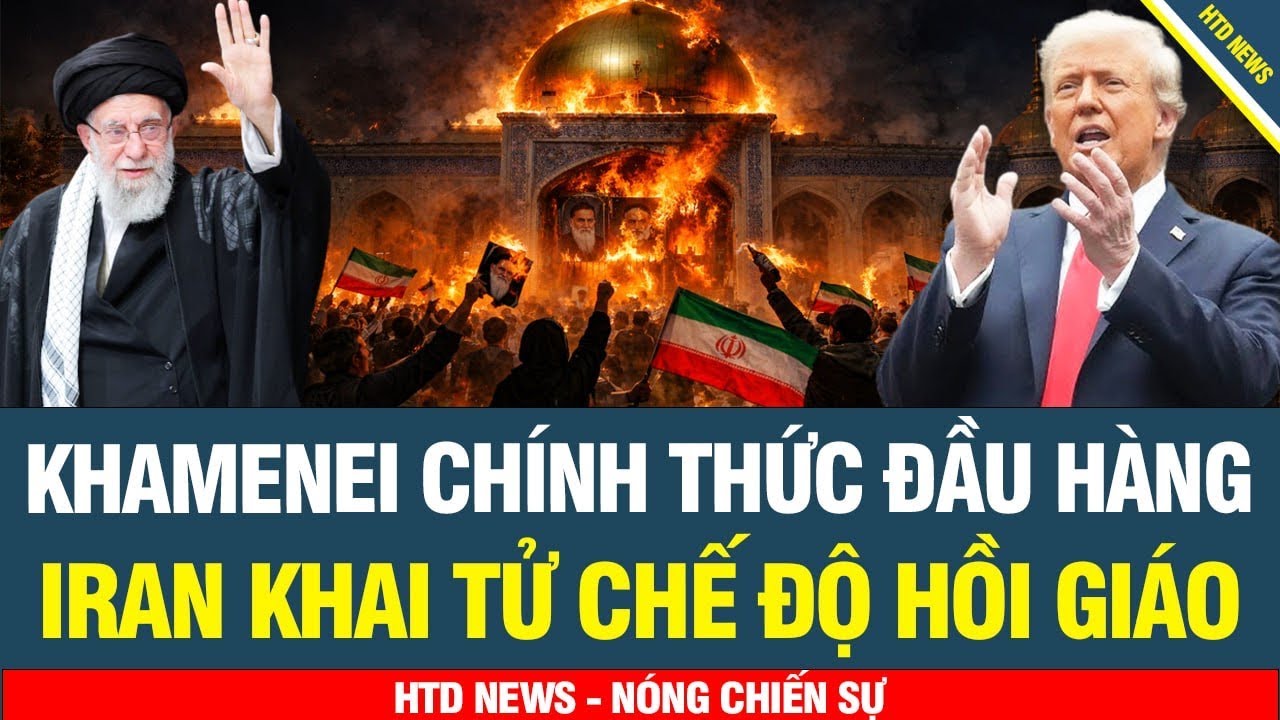 NÓNG! Khamenei đầu hàng Mỹ, Iran đứng trước giải thể chế độ, triệu dân đổ ra đường mừng ngày lịch sử