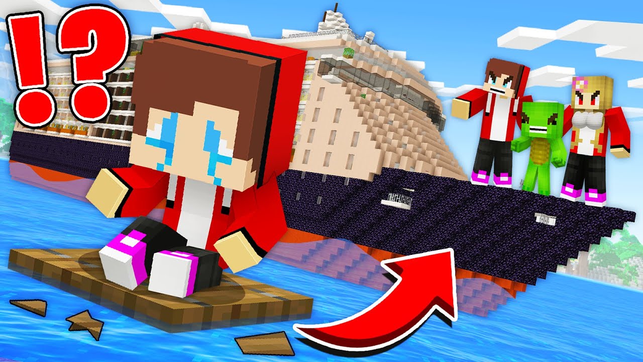 Maizen FAMILY KICKED Poor BABY JJ off the SHIP for Mikey! Family Sad Story in Minecraft - Maizen