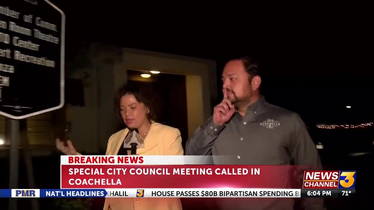 Embattled Coachella Mayor arrives at special city council meeting
