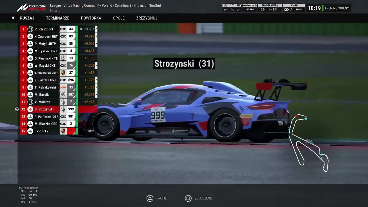 ACC| VRCP| CONSILIOART GT2 CHAMPIONSHIP| RUNDA 3| MISANO
