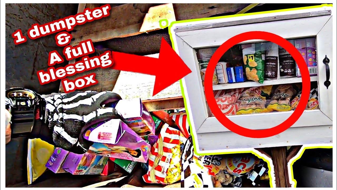 *DUMPSTER DIVING - ONE DUMPSTER FILLED THE BLESSING BOX!*