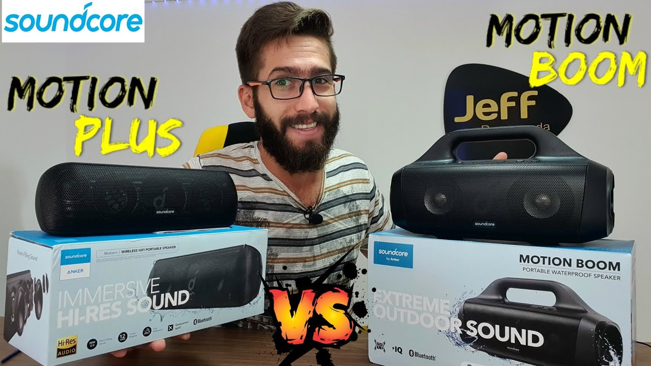 Caixa de som Anker Motion BOOM 30W vs Anker Motion Plus 30W: Qual a Melhor Opção? (Comparativo)
