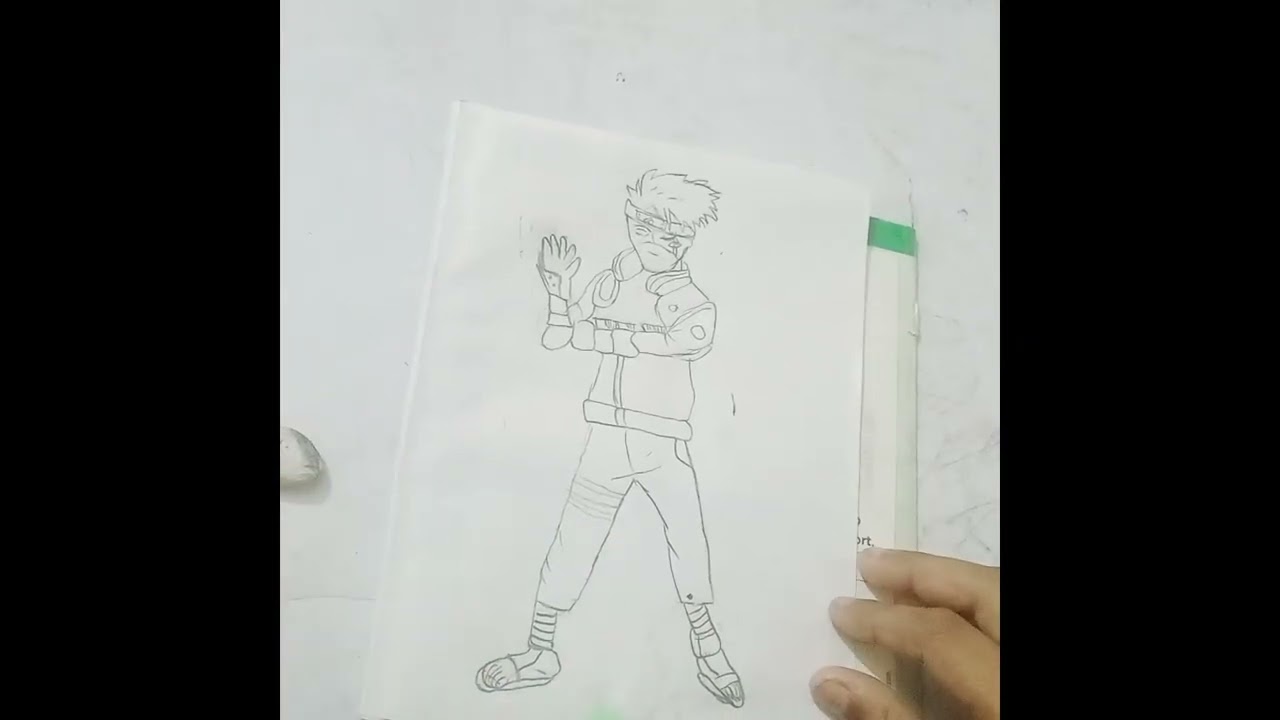 How to draw hatke Kakashi #anime #animedrawing #art #drawing #animecharacterdrawing #kakashihatake 