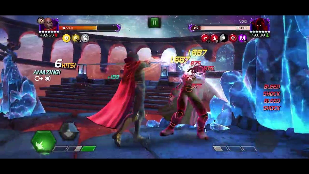 Marvel Contest Of Champions Solo Coliseum The Vold. Health Bars 9. Players By Okoye