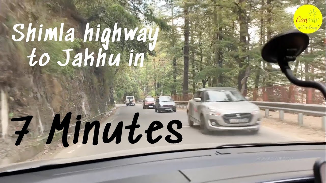Shimla Highway to Jakhu Temple Car Drive in 7 minutes (UNCUT) | Honda Amaze Ride POV