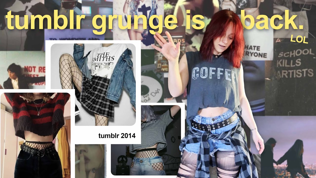 thrifting iconic tumblr grunge outfits...and honestly they still slay ❤️&zwj;🔥