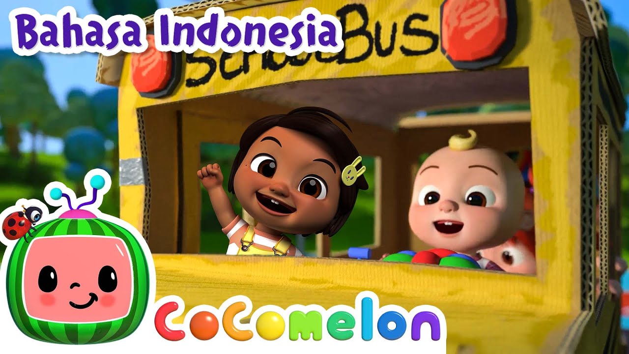 Roda Di Bus - Versi Ceria | CoComelon Bahasa Indonesia - Lagu Anak Anak