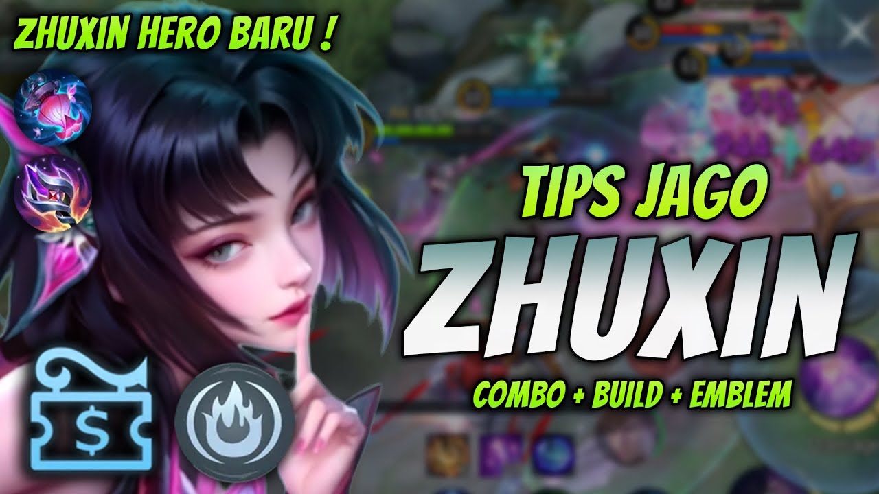 CARA MAIN ZHUXIN HERO BARU ! BUILD & EMBLEM ZHUXIN TERSAKIT 2024 ! | ZHUXIN MID LANE GAMEPLAY