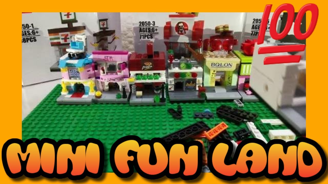 unboxing HSANHE block mini shop Convenience Store - Lego Clone HSANHE 2050-1 (000874)