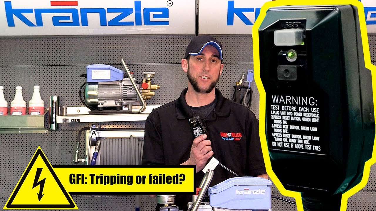 GFI tripping vs fail | 1622TS 1122TST 1322 | Kranzle USA Pressure Washer Perfection