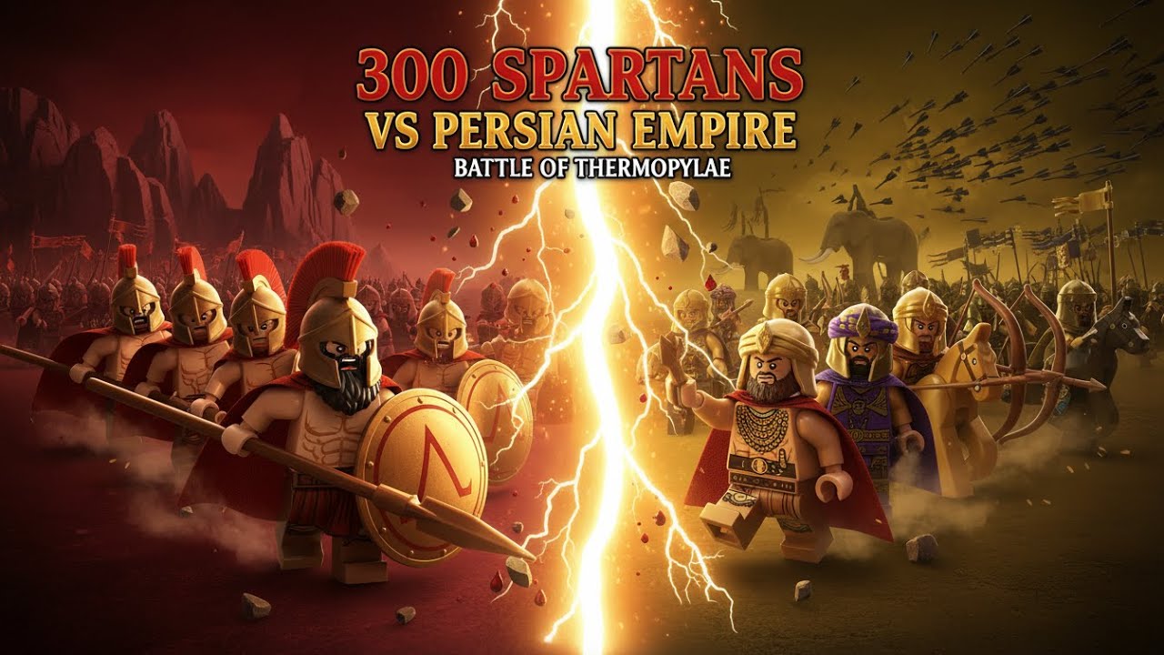 LEGO Battle of Thermopylae | 300 Spartans vs Persian Empire | Epic Ancient War Animation