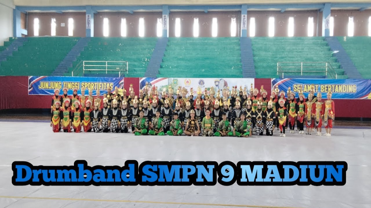 Drumband GITA NAWA BUANA Menjadi bintang tamu PDBI GOR Wilis Madiun 2023