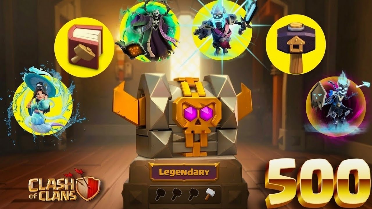 I Opened 500 Chests In Clash Of Clans !