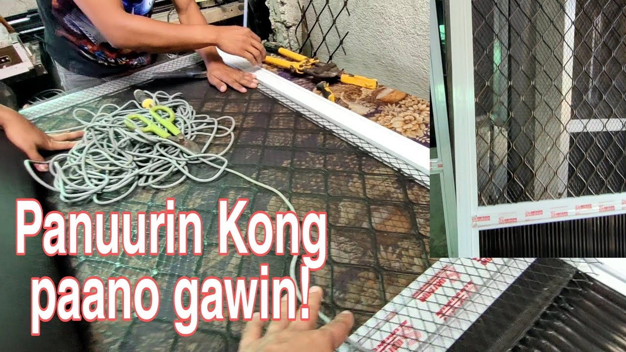 Paano magkabit ng Expanded wire and screen mesh sa alco screen door? A basic Procedure for beginners