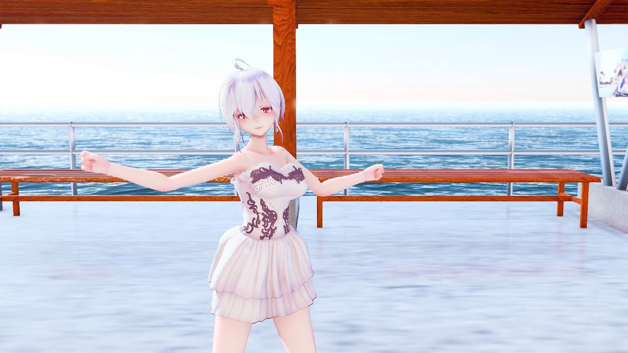 【VOCALOID MMD／4K／60FPS】Yowane Haku【Wiggle Wiggle】