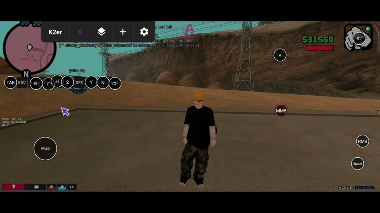 CARA KEY MAMPING DI APK K2ER - GTA ROLEPLAY