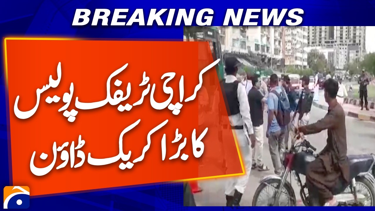 Karachi Traffic Police Launch Major Crackdown on Fancy Number Plates