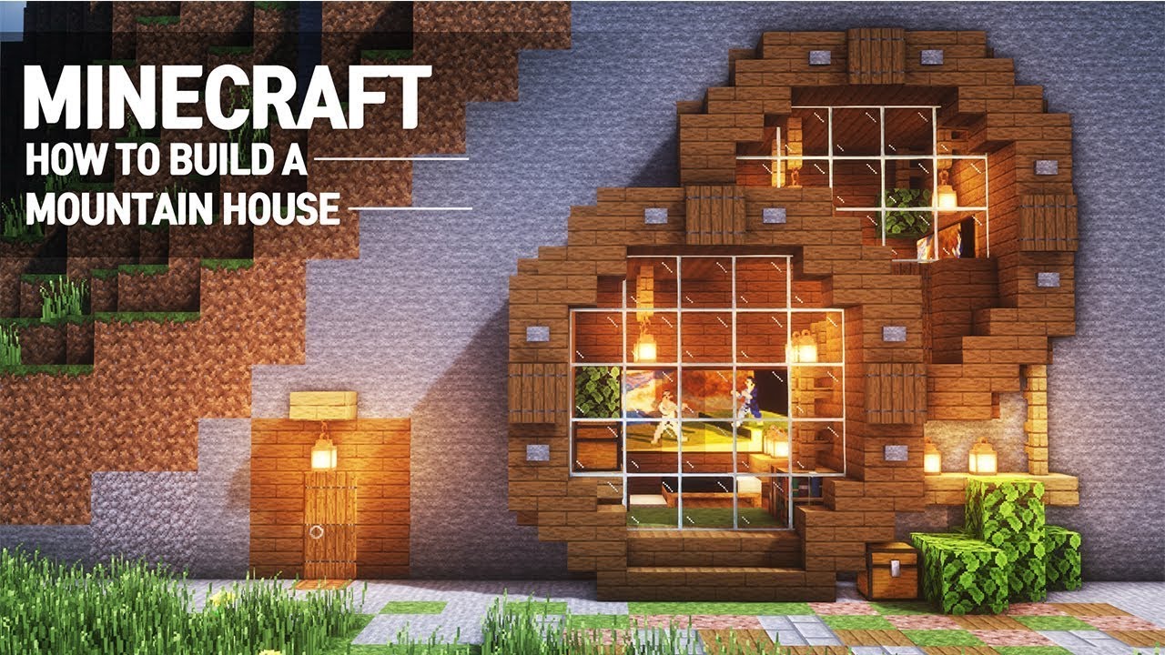 Minecraft : MOUNTAIN HOUSE TUTORIAL| PLATEAU GAMER| MINECRAFT BUILD#minecraft