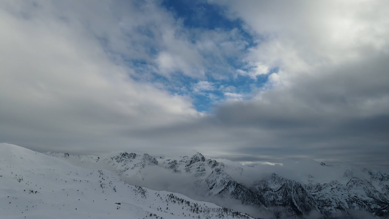 Snowboard ride - Foppolo (4K)