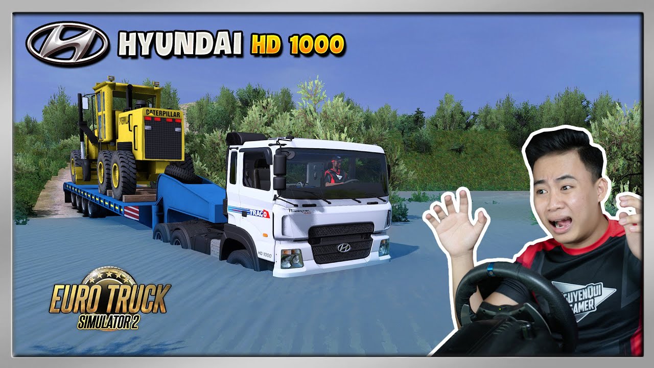 ETS2 - Đầu Kéo HYUNDAI HD1000 Vận Chuyển Xe Công Trường 