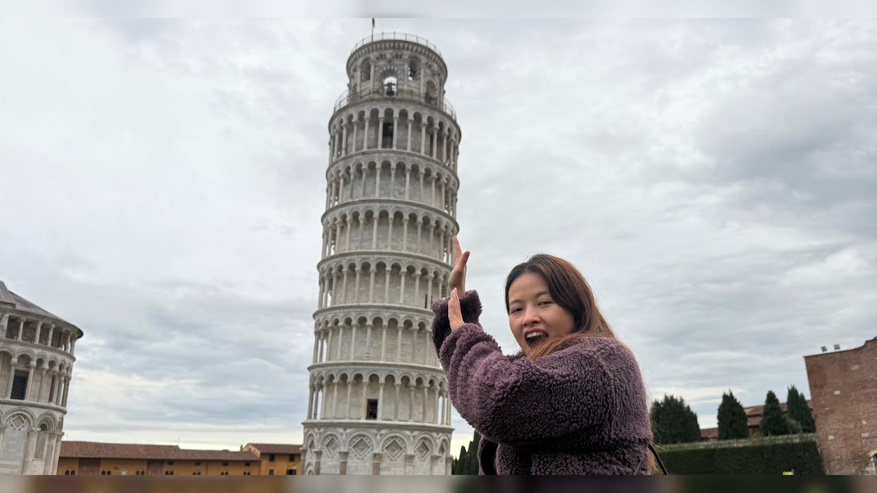 The leaning tower of pisa ||italy 🇮🇹||tibetan blogger