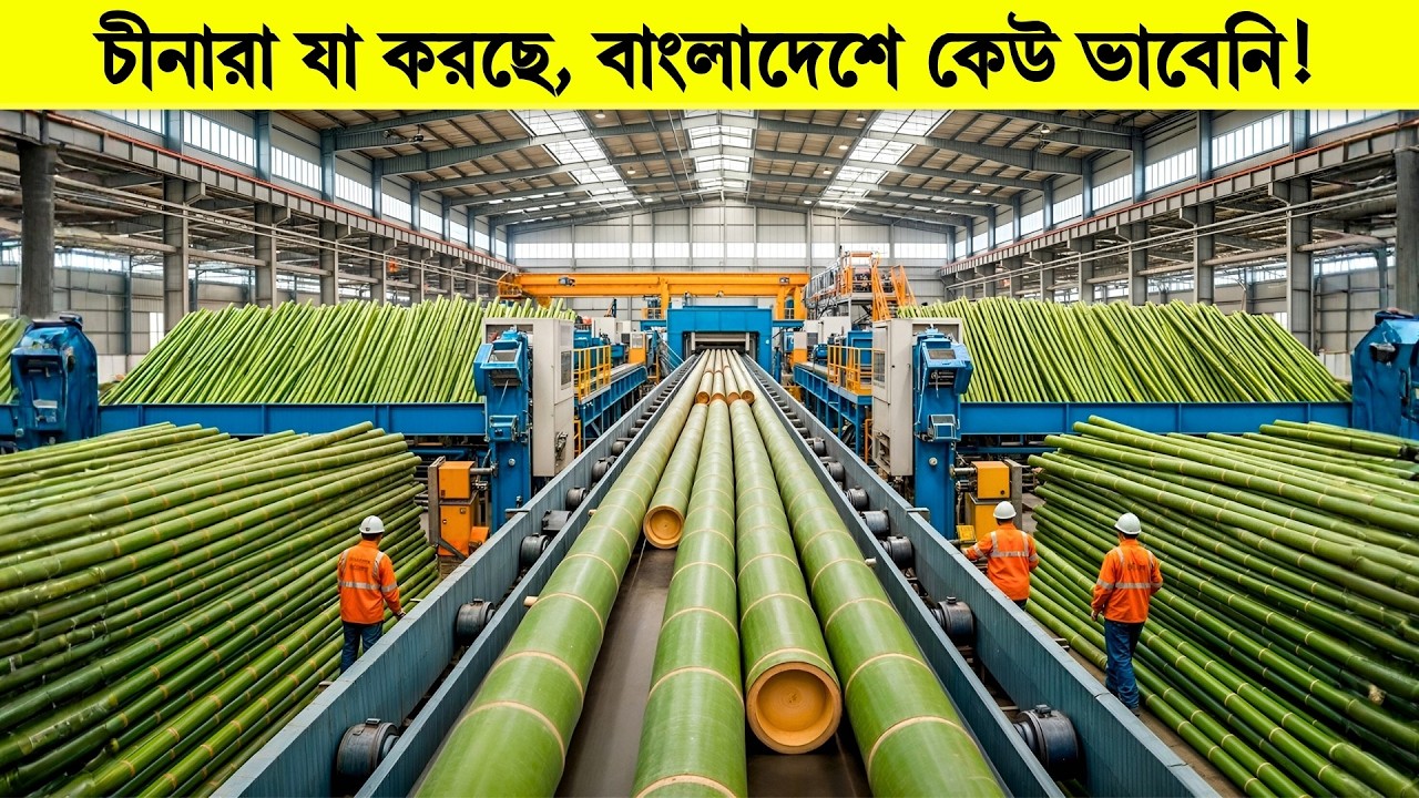 চীনের বাঁশ ফ্যাক্টরি: একটা বাঁশ থেকে তৈরি কোটি টাকার পণ্য!