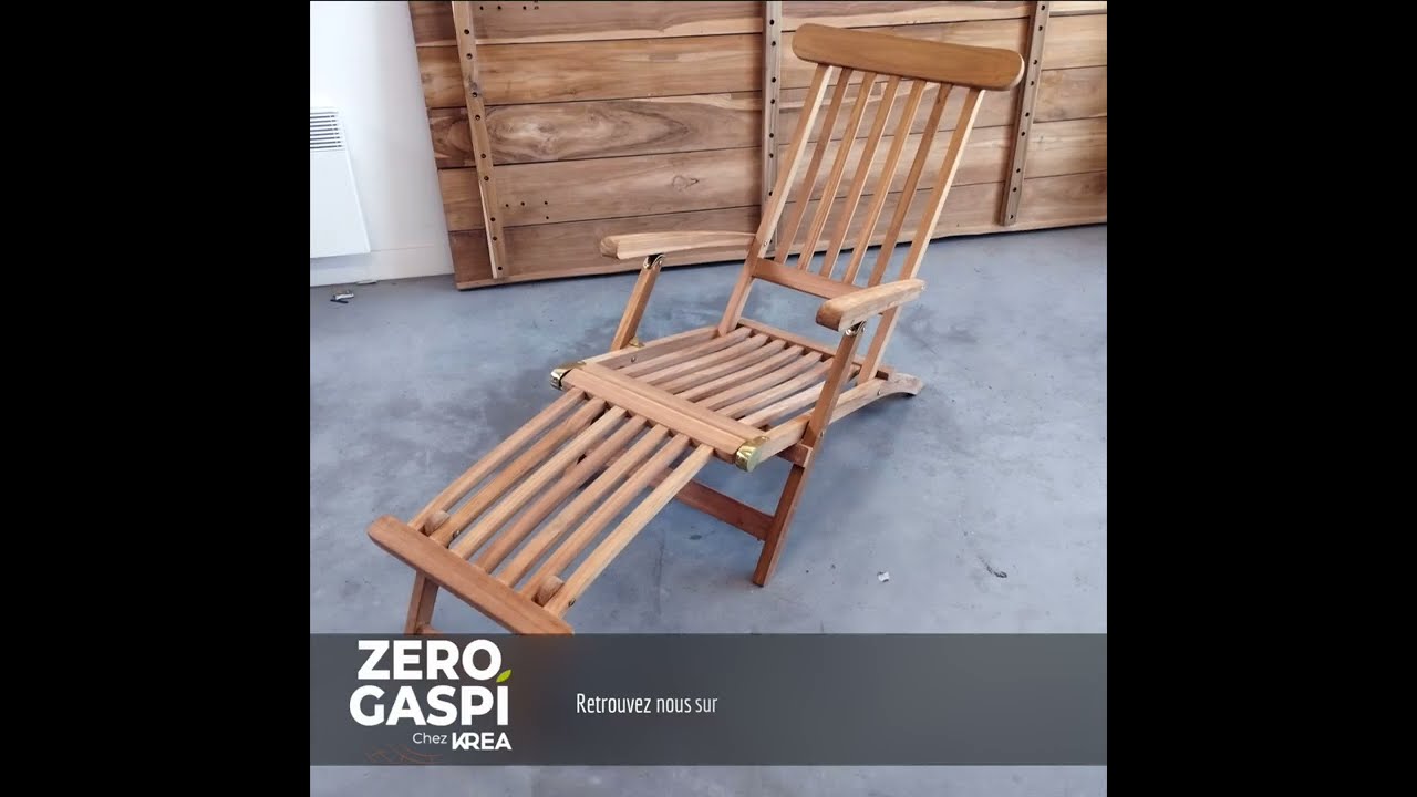 r&eacute;paration d'une chaise longue Bahia dans l'atelier Zero Gaspi