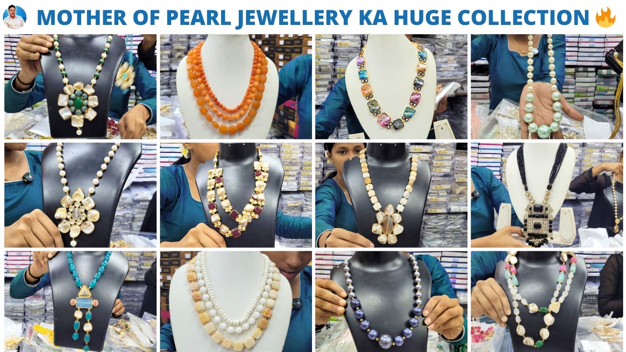 Kolkata ka Premium Imitation Jewellery Shop 😍 Mother of Pearl Collection Wholesale Price Mein!