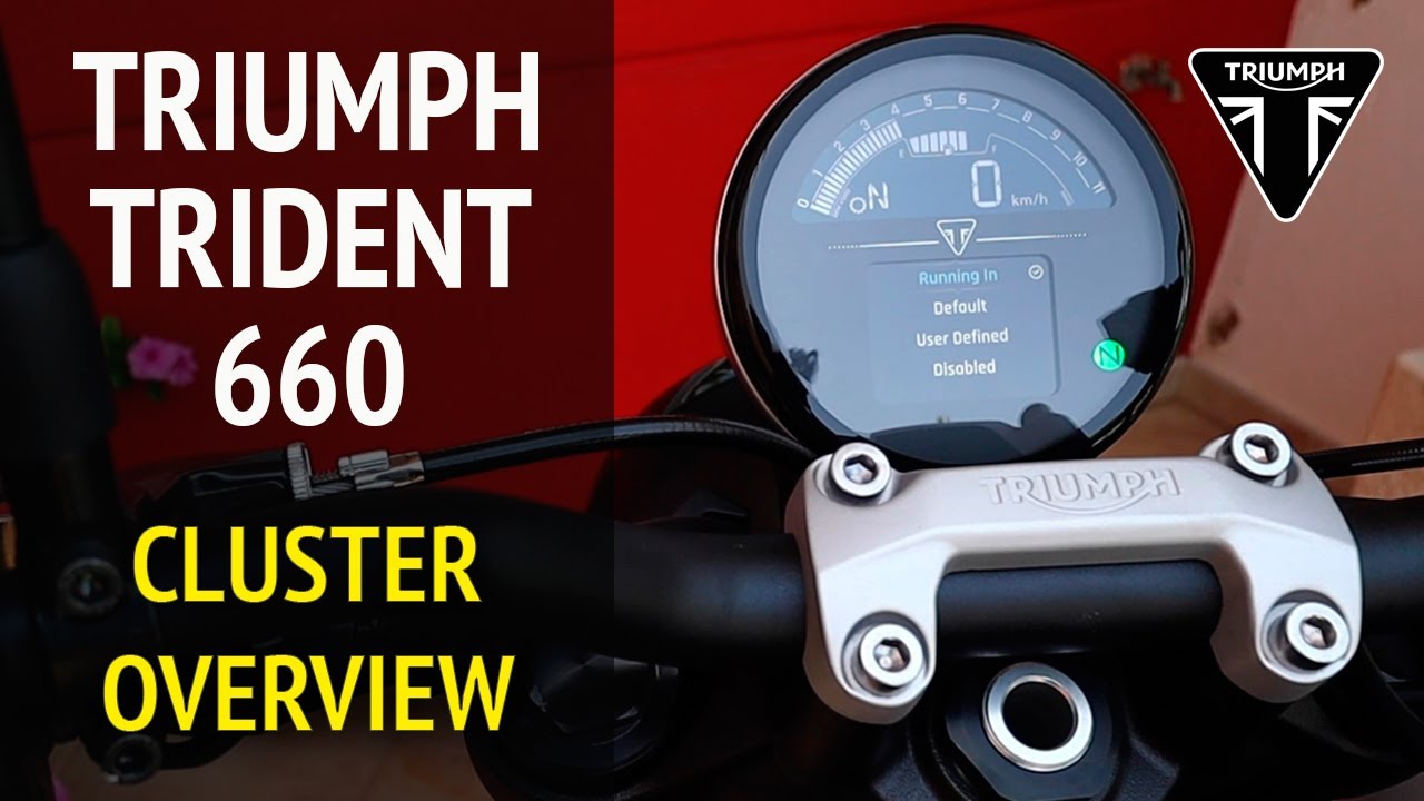 Обзор приборной панели Triumph Trident 660