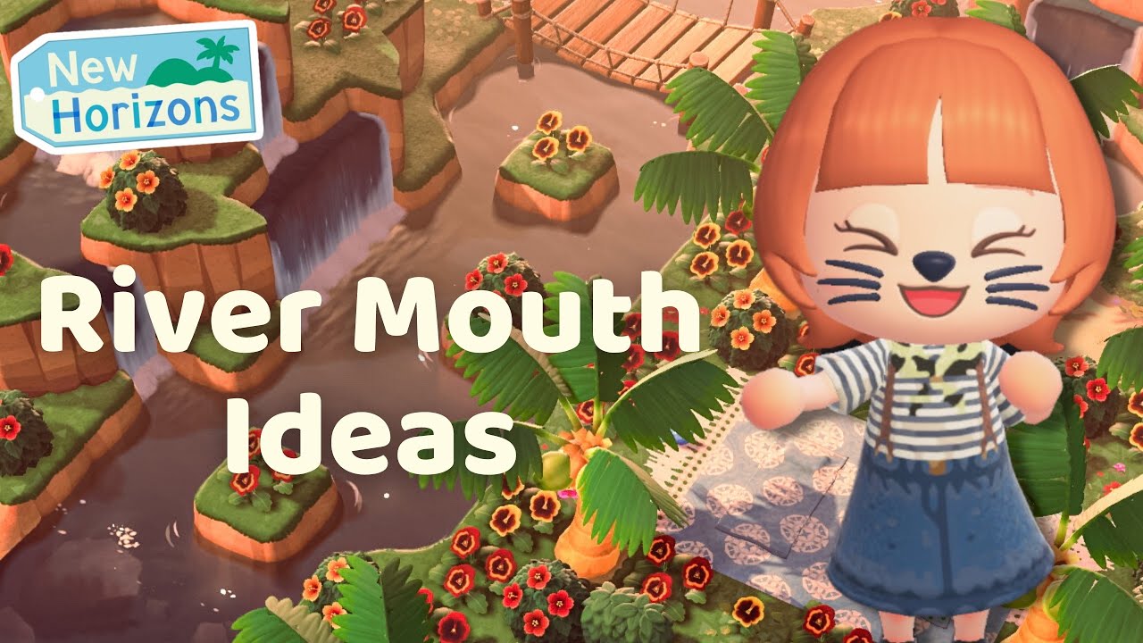 15 способов украсить устья рек // Идеи острова Animal Crossing
