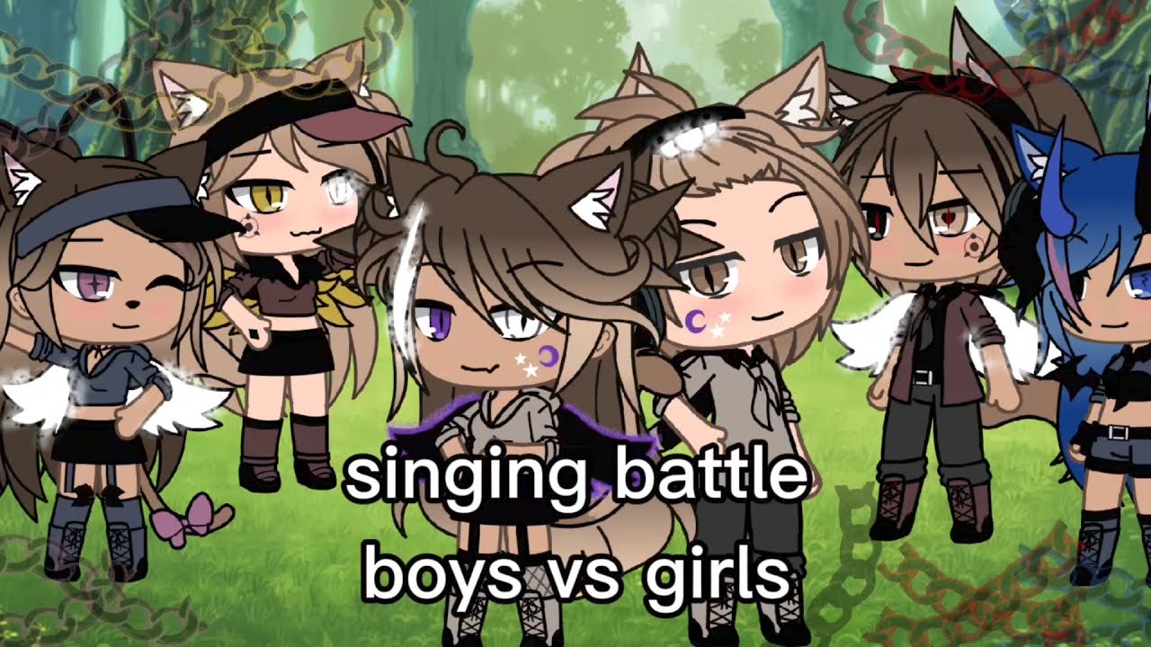 Singing Battle girls vs boys glmm