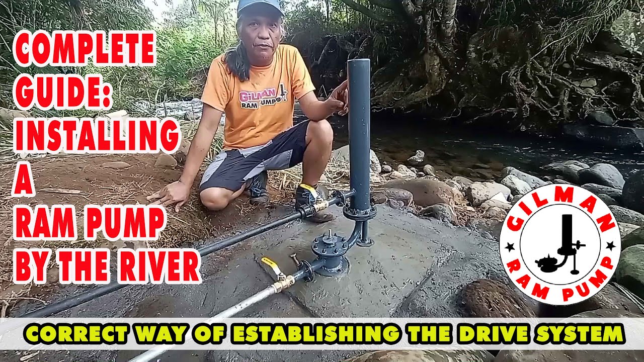 Ram Pump Basic: How to install Ram Pump in a river situation.