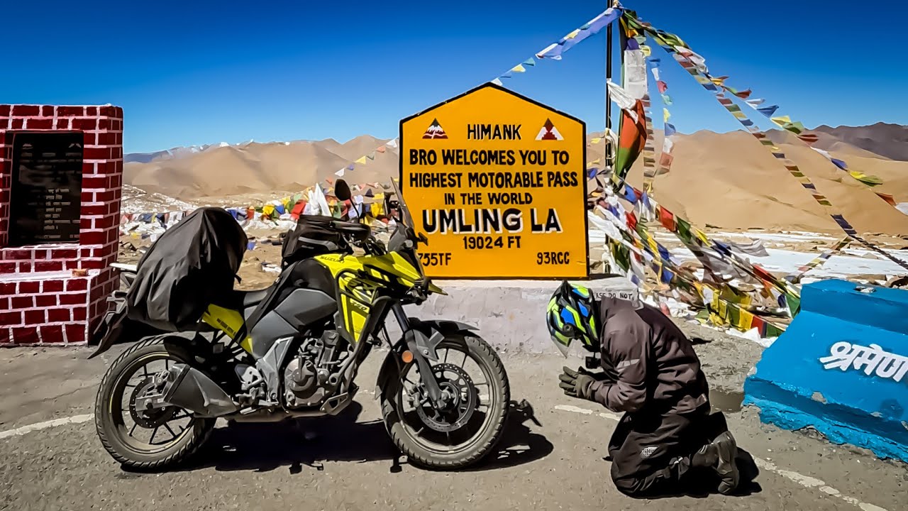 Ladakh's Ultimate Challenge: Umling La on Suzuki Vstorm 250SX