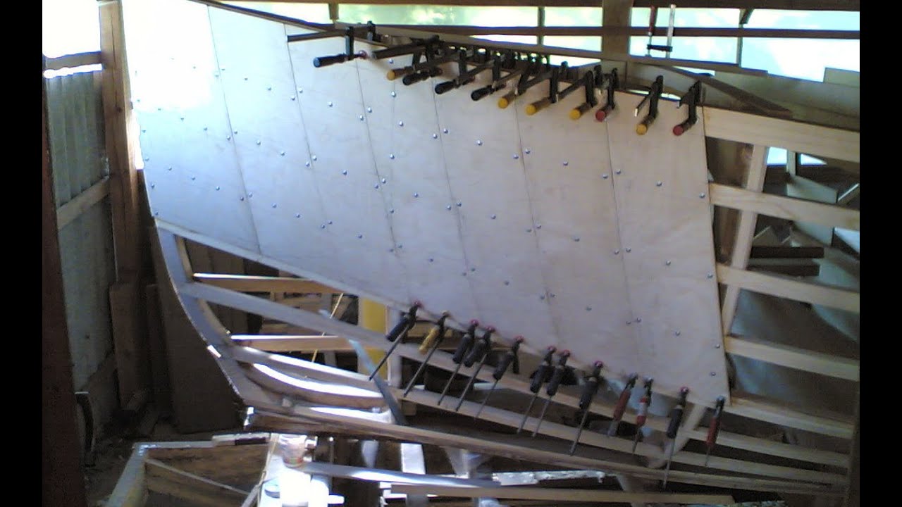 Swaggie building - 2 (sailboat building, Welsford`s boat)