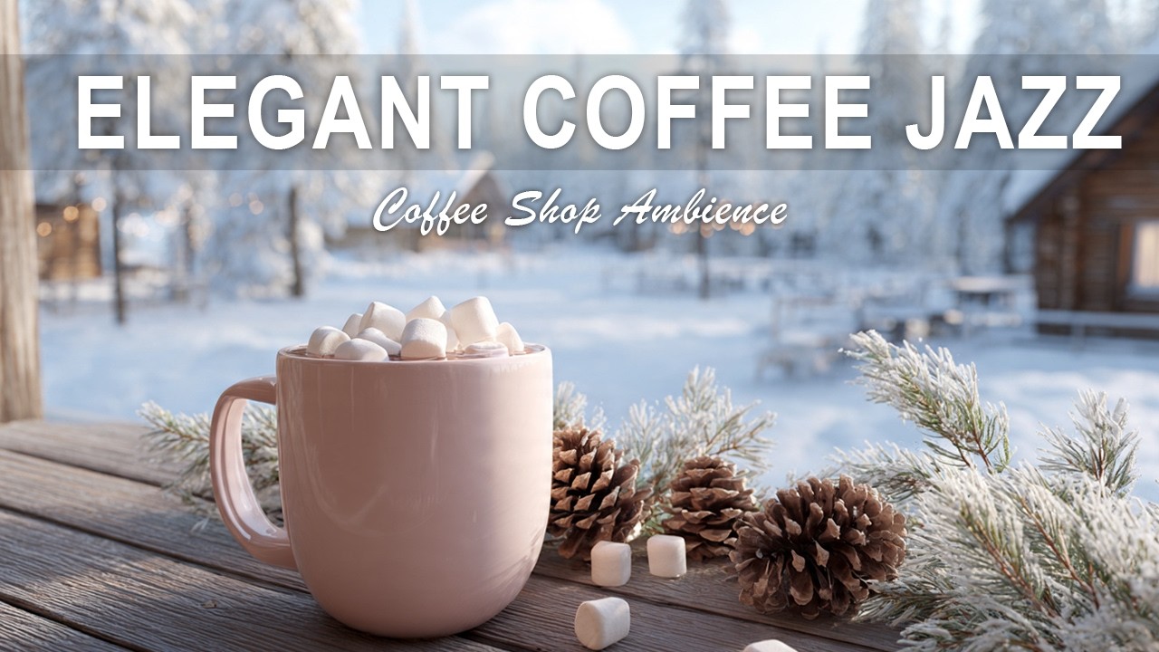 Elegant Coffee Jazz ☕ January Bossa Nova Instrumental & Relaxing Jazz Cafe Music for Studying.